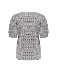 Geisha Top jacquard 10 off-white/navy