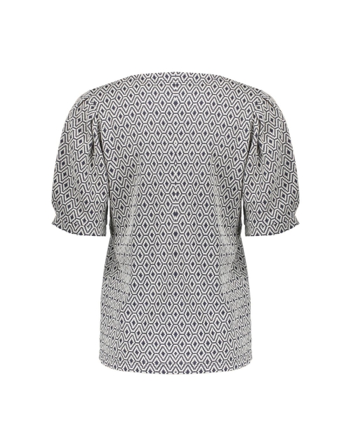 Geisha Top jacquard 10 off-white/navy