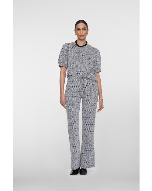 Geisha Top jacquard 10 off-white/navy