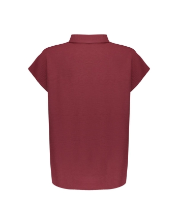 Geisha Blouse crinckle 481 cherry