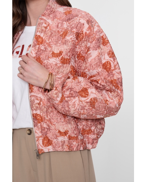 Geisha Bomber jacquard 420 pink combi