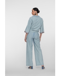 Geisha Pants chambray 635 jeansblue