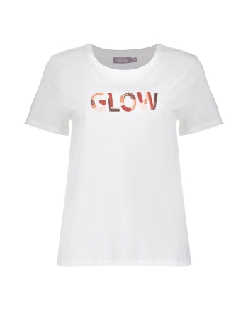 Geisha T-shirt glow 10 off-white/light pink
