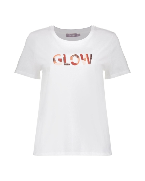 Geisha T-shirt glow 10 off-white/light pink