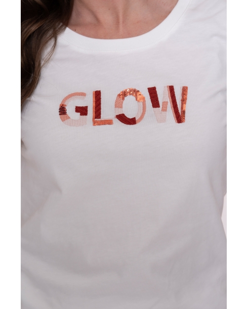 Geisha T-shirt glow 10 off-white/light pink
