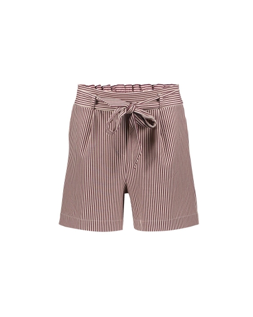 Geisha pants 718 ecru/cherry red