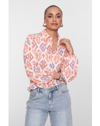 Geisha blouse 422 light pink/chambray