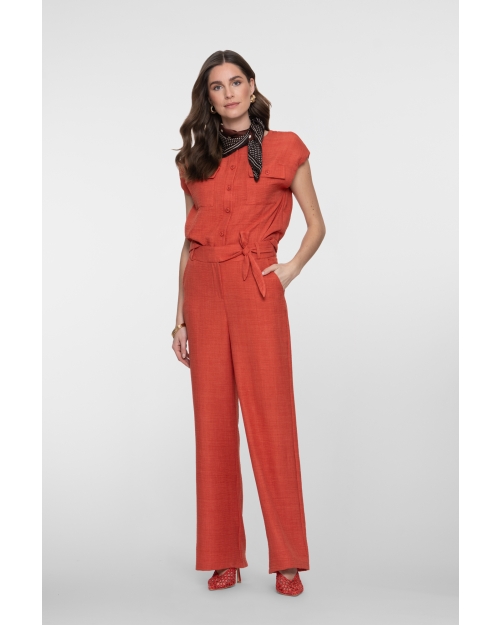 Geisha Pants with strap 201 burned orange