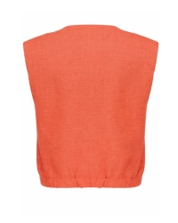 Geisha Blouse with pockets 201 burned orange