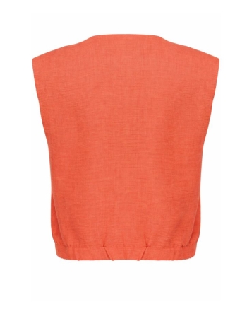 Geisha Blouse with pockets 201 burned orange