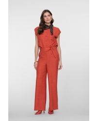 Geisha Blouse with pockets 201 burned orange
