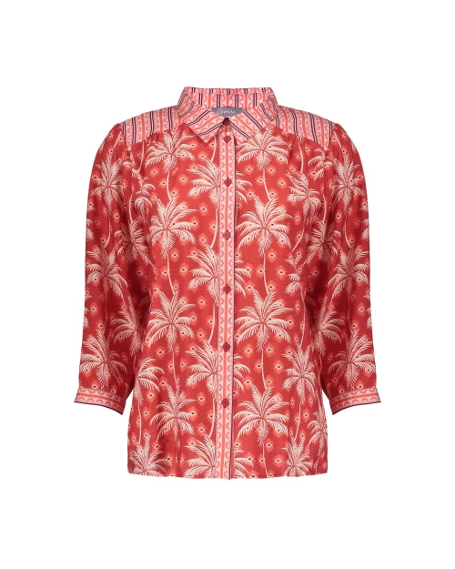 Geisha blouse 450 red/ecru