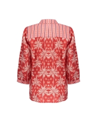 Geisha blouse 450 red/ecru