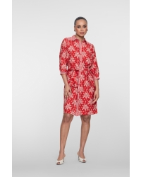 Geisha dress 450 red/ecru