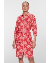 Geisha dress 450 red/ecru