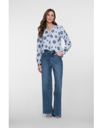 Geisha top 600 light blue/navy
