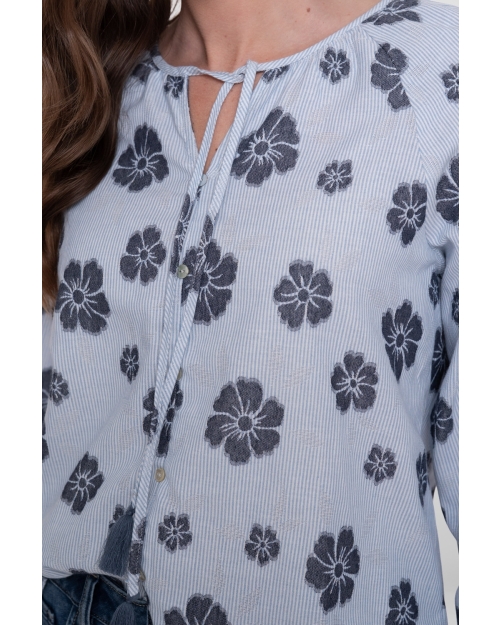 Geisha top 600 light blue/navy