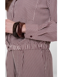 Geisha blouse 718 ecru/cherry red