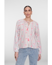 Geisha top 718 ecru/pink