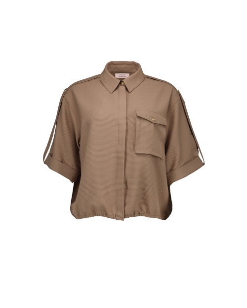Studio Anneloes Nellie waffle blouse 2200 latte