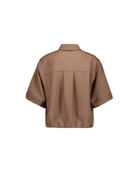 Studio Anneloes Nellie waffle blouse 2200 latte