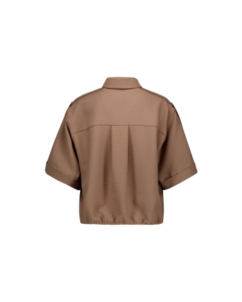Studio Anneloes Nellie waffle blouse 2200 latte