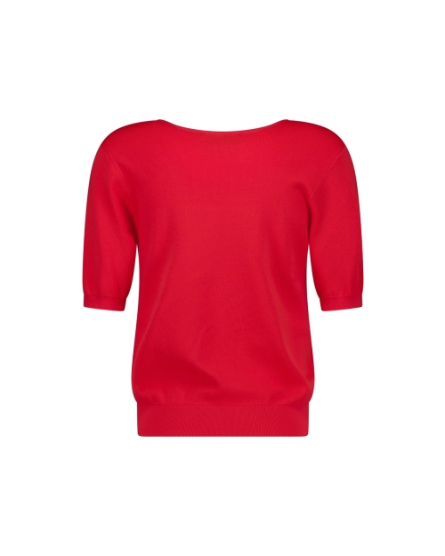 Studio Anneloes Sandy V neck pullover 2800 coral red