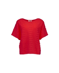 Studio Anneloes Lenti fringe pullover 2800 coral red