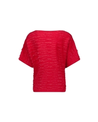 Studio Anneloes Lenti fringe pullover 2800 coral red