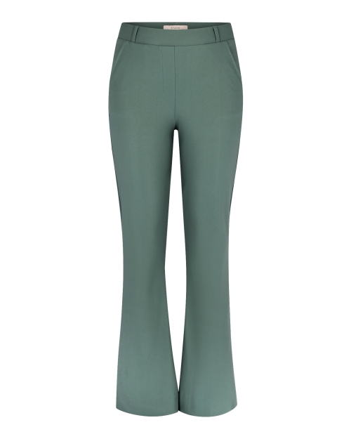 Studio Anneloes Flair bonded trousers 7600 dark sage green