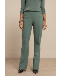 Studio Anneloes Flair bonded trousers 7600 dark sage green