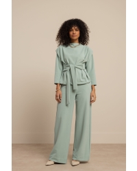 Studio Anneloes Luz twill trousers 7700 light sage green