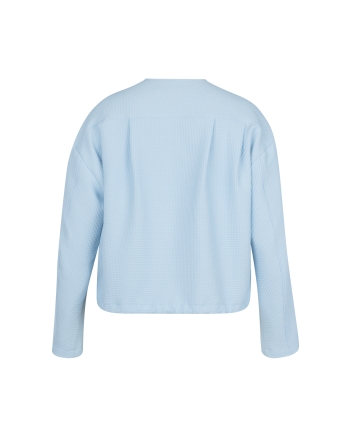 Studio Anneloes Selma waffle jacket 7000 pastel blue