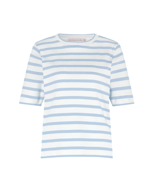 Studio Anneloes Annika stripe t-shirt 1170 off white/pastel blue