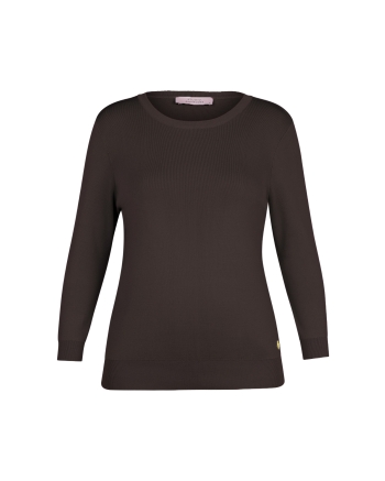 Studio Anneloes Luna 3/4 slv pullover 8700 espresso