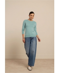 Studio Anneloes Luna 3/4 slv pullover 7700 light sage green