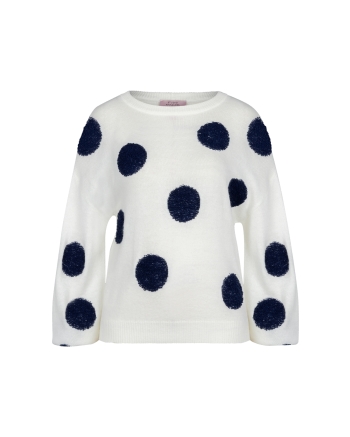 Studio Anneloes Eliza dot pullover 1469 kit/dark blue