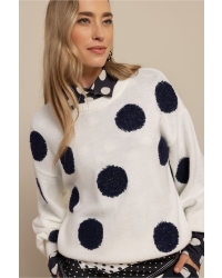 Studio Anneloes Eliza dot pullover 1469 kit/dark blue