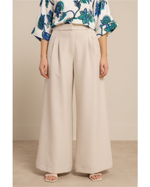Studio Anneloes Sky sparkle waffle trousers 1401 kit/silver