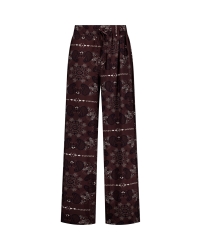 Studio Anneloes Grace paisley trousers 8714 espresso/kit