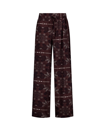 Studio Anneloes Grace paisley trousers 8714 espresso/kit