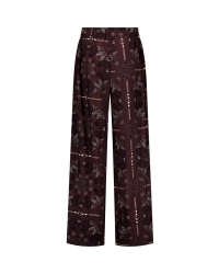Studio Anneloes Grace paisley trousers 8714 espresso/kit