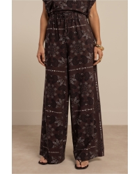 Studio Anneloes Grace paisley trousers 8714 espresso/kit