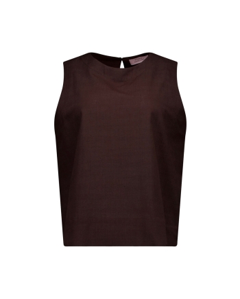 Studio Anneloes Gilian linen top 8700 espresso