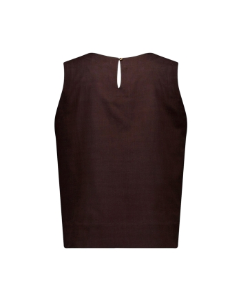 Studio Anneloes Gilian linen top 8700 espresso