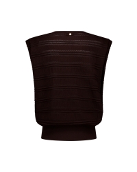 Studio Anneloes Leona knitted top 8700 espresso