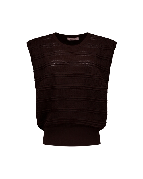 Studio Anneloes Leona knitted top 8700 espresso