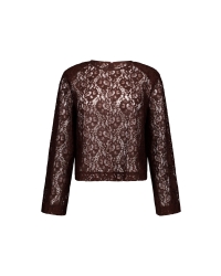 Studio Anneloes Amaya lace top 8700 espresso