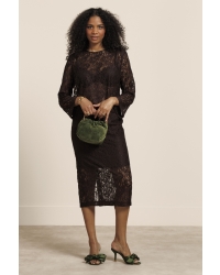 Studio Anneloes Amaya lace top 8700 espresso