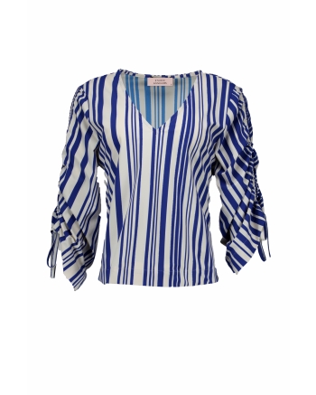 Studio Anneloes Ollie stripe top 1473 kit/electric blue
